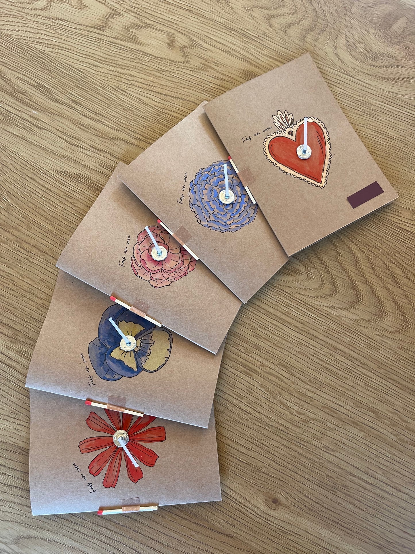 La Carte de Voeux à souffler - Coeur Ex voto